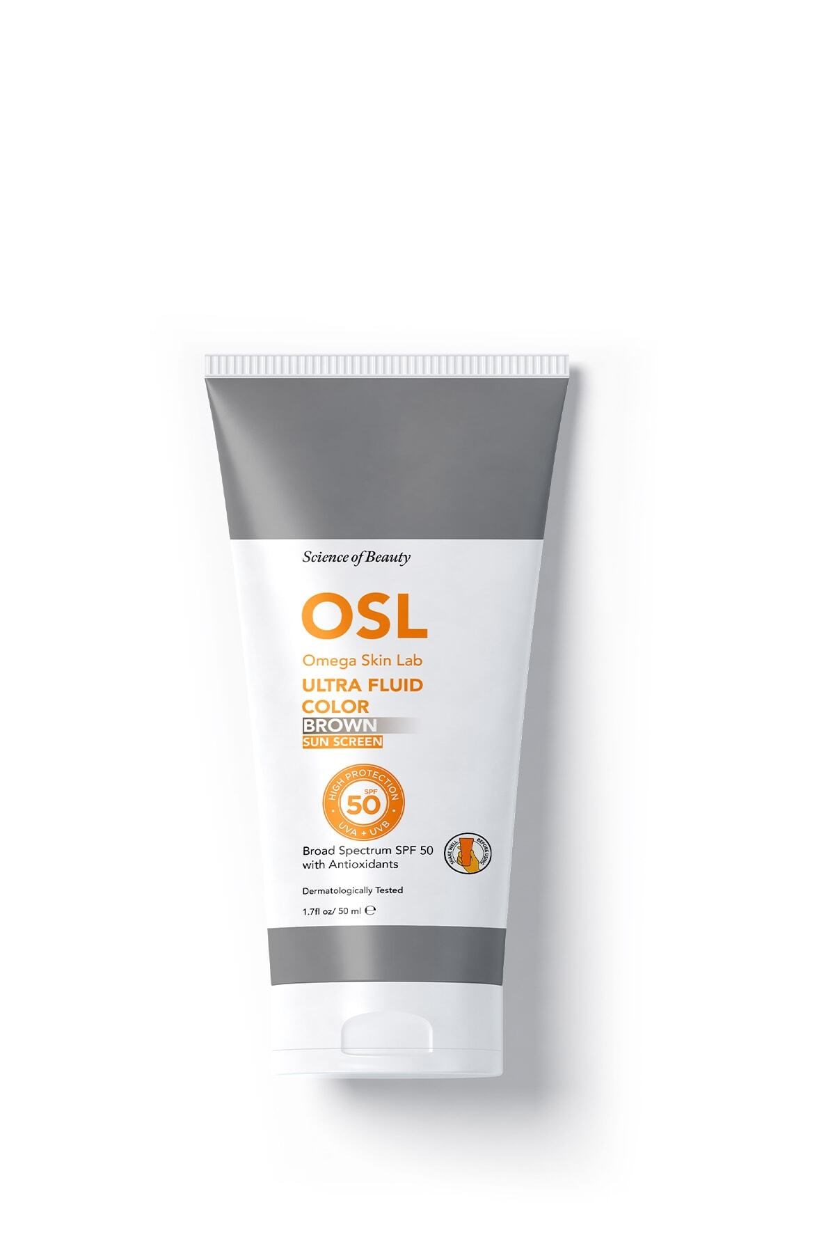 Osl Omega Skin LabYÜZ GÜNEŞ ÜRÜNLERİOsl Omega Skin Lab Ultra Fluide Color Spf50+ Güneş Koruyucu Krem 50 ml -Brown