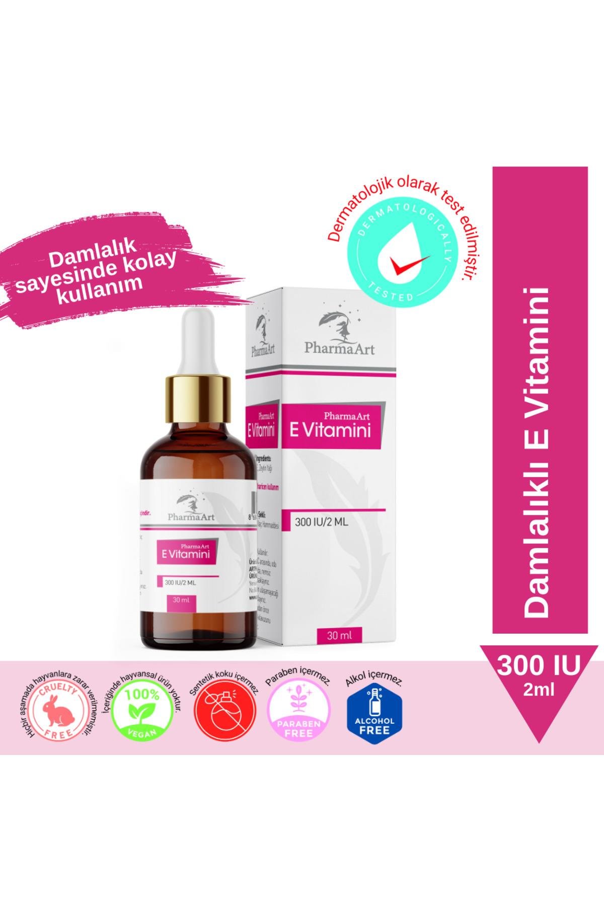 PHARMA ARTSAÇ SERUMLARIPharmaArt Vitamin E 300IU/2ml Damla 30ml