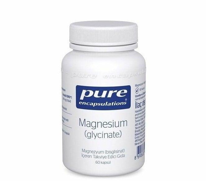 Pure EncapsulationsVİTAMİN-MİNERALLERPure Encapsulations Magnesium Glycinate 60 Kapsül