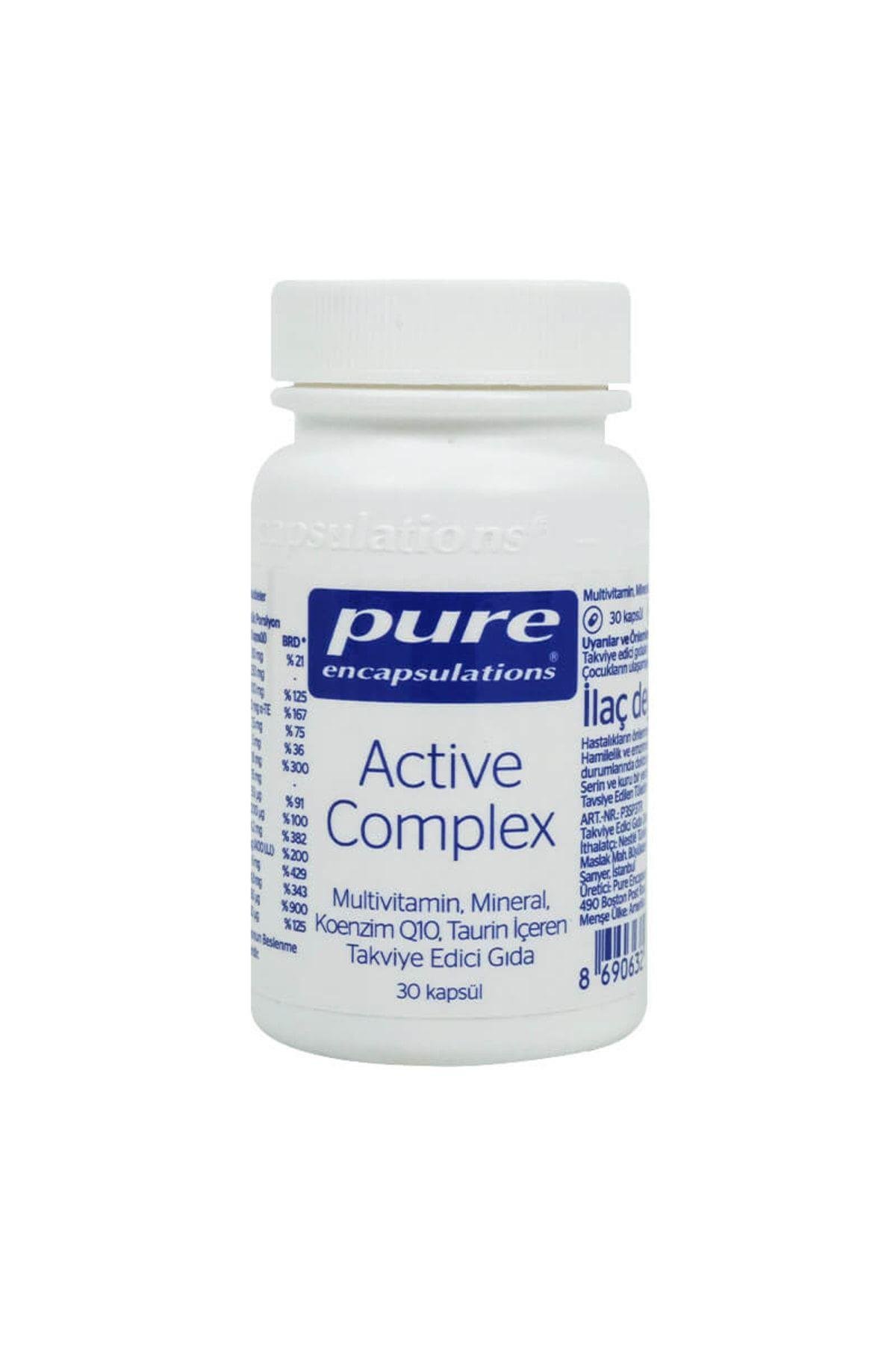 Pure EncapsulationsVİTAMİN-MİNERALLERPure Encapsulations Active Complex 30 Kapsül