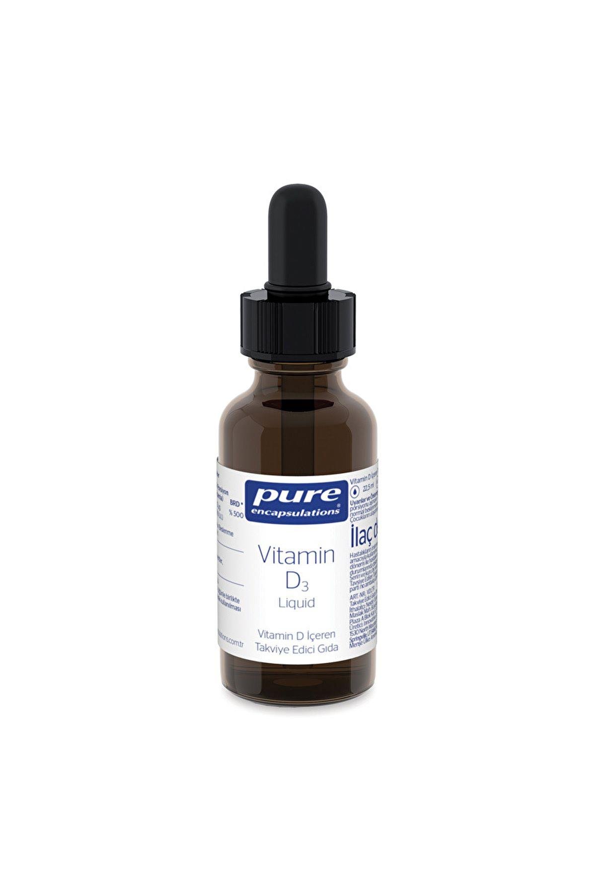Pure EncapsulationsVİTAMİN-MİNERALLERPure Encapsulations Vitamin D3 Liquid 22.5 ml