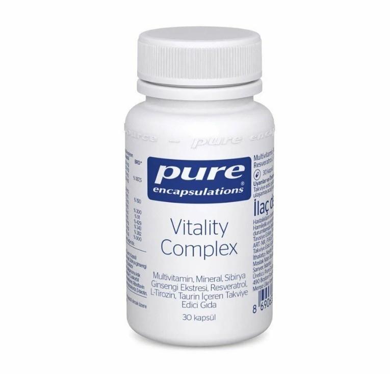 Pure EncapsulationsVİTAMİN-MİNERALLERPure Encapsulations Vitality Complex 30 Kapsül