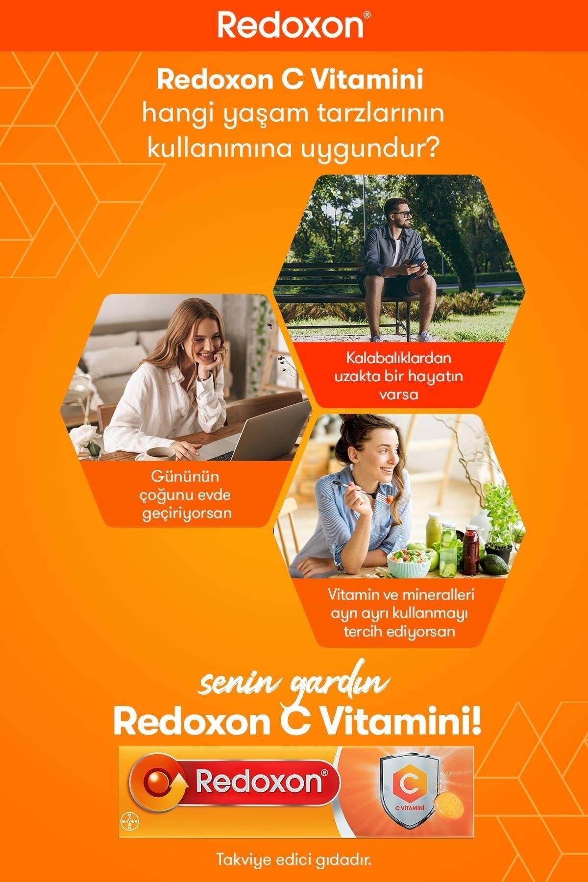 REDOXONVİTAMİN-MİNERALLERRedoxon C Vitamini 15 Efervesan