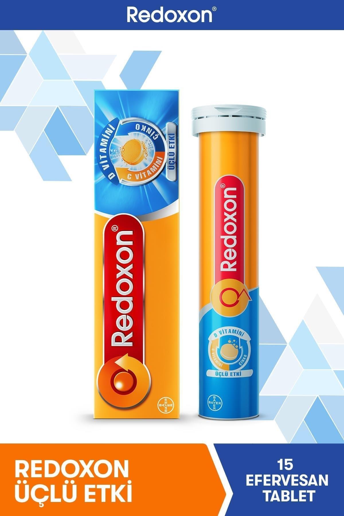 REDOXONVİTAMİN-MİNERALLERRedoxon Üçlü Etki C+D+Çinko 15 Efervesan Tablet