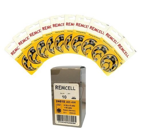 REMCELLPİLLERRemcell 10 İşitme Cihazı Pili 6'lı 10 Paket
