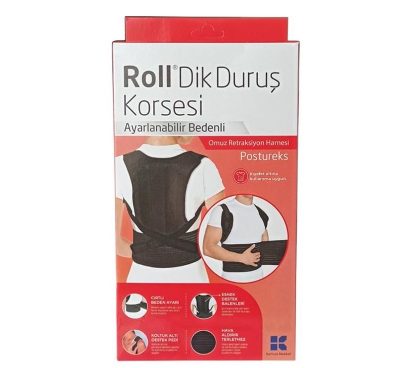 ROLLGENEL SAĞLIK ÜRÜNLERİRoll Dik Duruş Korsesi Ayarlanabilir Bedenli