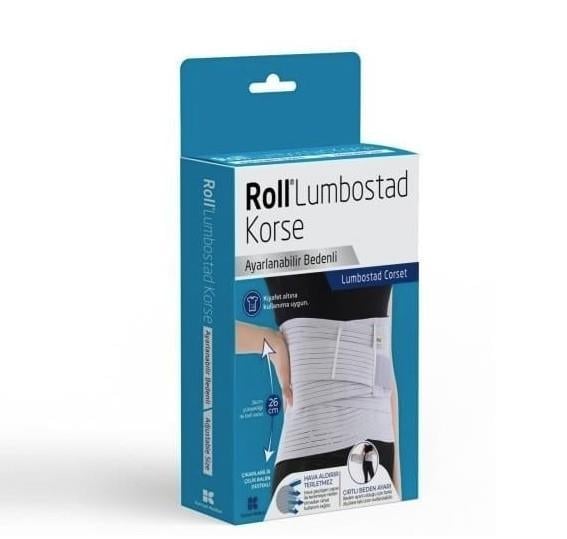 ROLLGENEL SAĞLIK ÜRÜNLERİRoll Lumbosakral Korse Ayarlanabilir Bedenli 26 cm