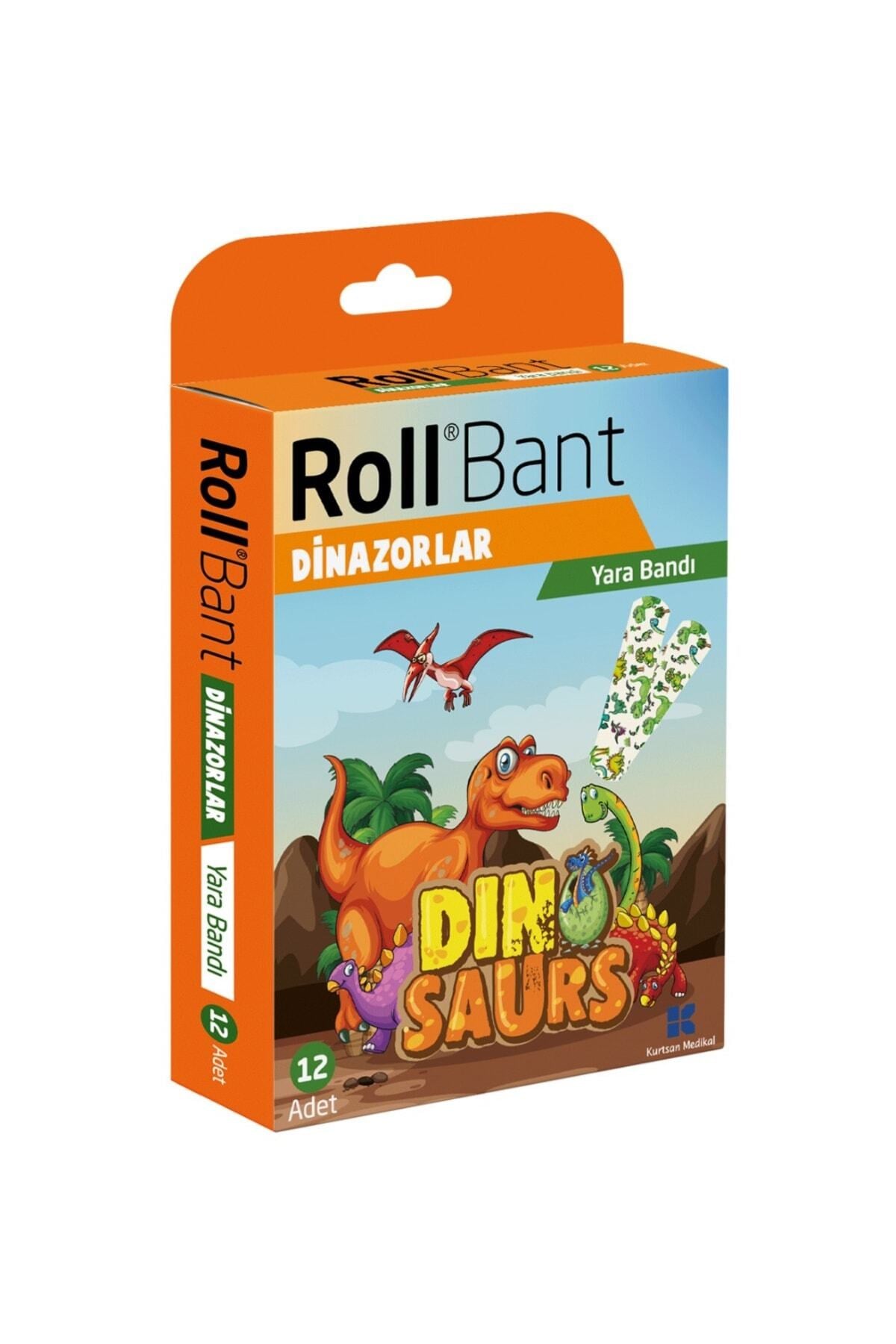 ROLLKİŞİSEL BAKIM ÜRÜNLERİRoll Bant Yara Bandı Dinozorlar 12'li