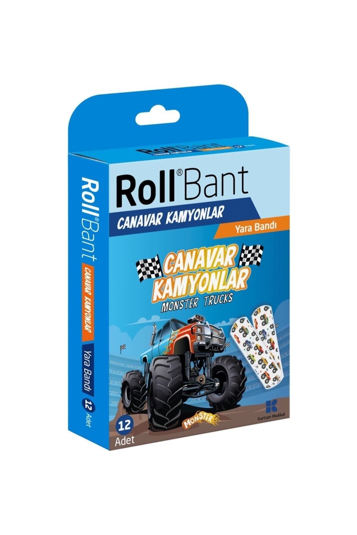 ROLLKİŞİSEL BAKIM ÜRÜNLERİRoll Bant Yara Bandı Canavar Kamyonlar 12'li