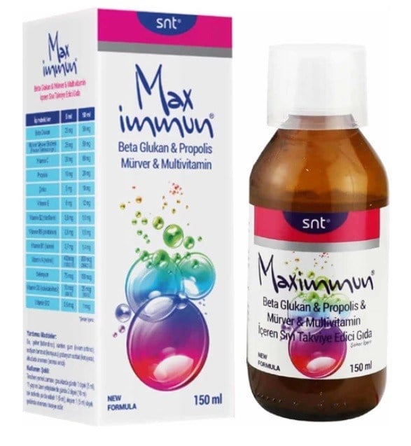 SANTASYABİTKİSEL ÜRÜNLERMax Immun Multivitamin Şurup 150 ml