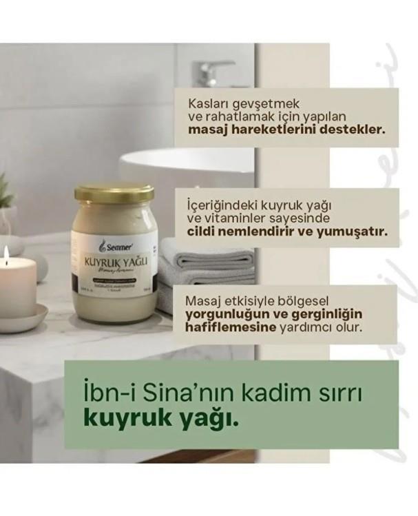 SEAMERVÜCUT NEMLENDİRİCİLERSeamer Kuyruk Yağı Masaj Kremi 180 ml