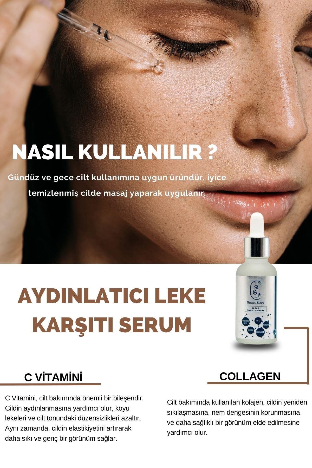 SiriusSoftCİLT BAKIM SERUMLARISiriusSoft 5 in 1 Cilt Bakım Serumu 30 ml 