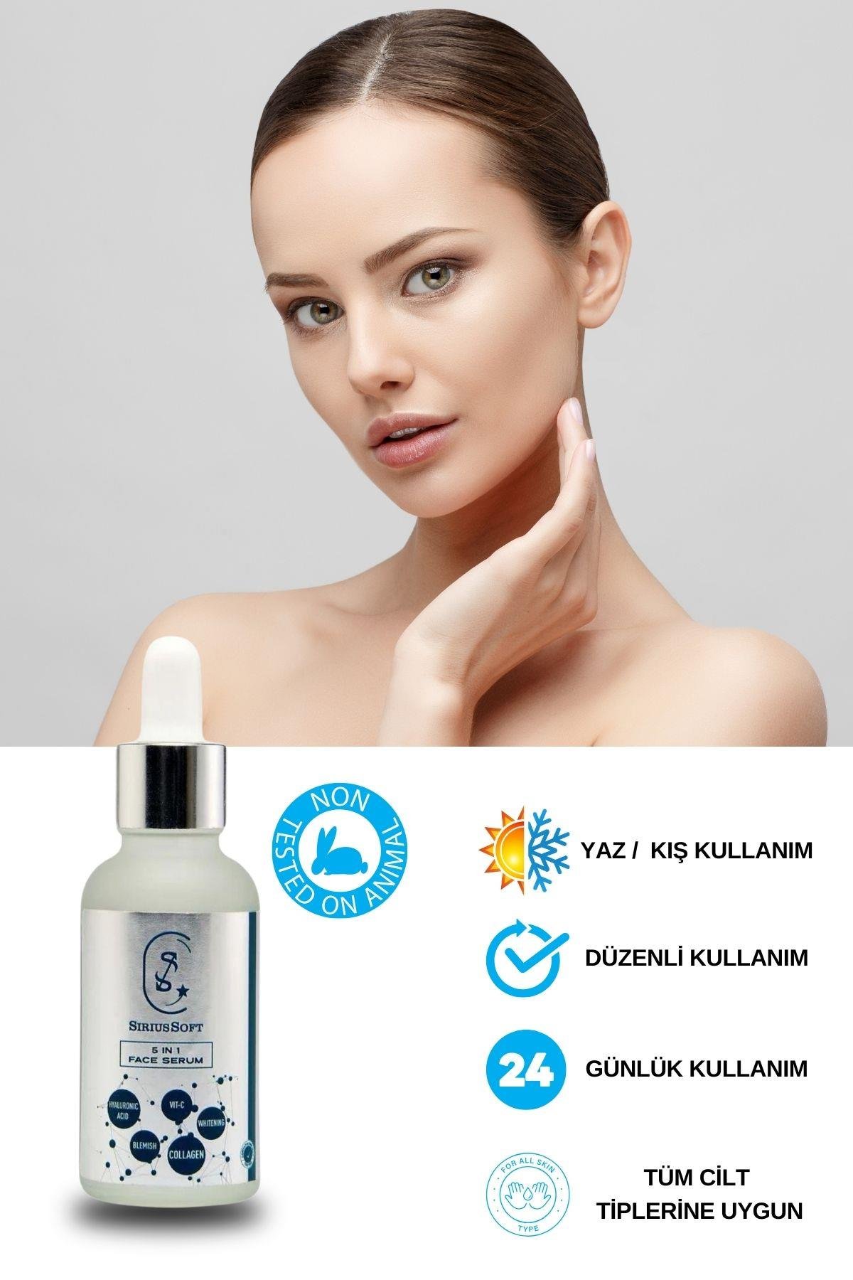 SiriusSoftCİLT BAKIM SERUMLARISiriusSoft 5 in 1 Cilt Bakım Serumu 30 ml 