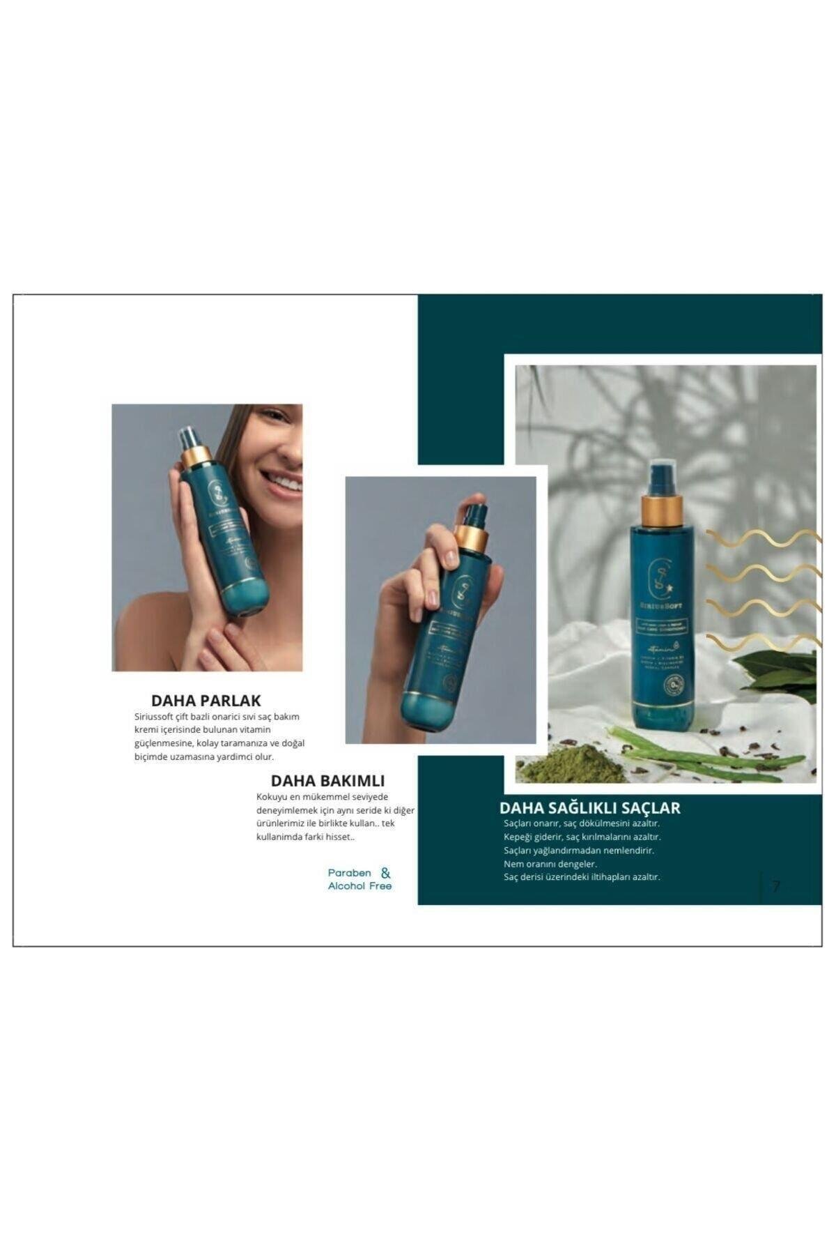 SiriusSoftŞAMPUANLARSiriusSoft Besleyici Saç Spreyi Dökülme Karşıtı ve Onarıcı Durulanmayan Sprey Saç Kremi 200 ml