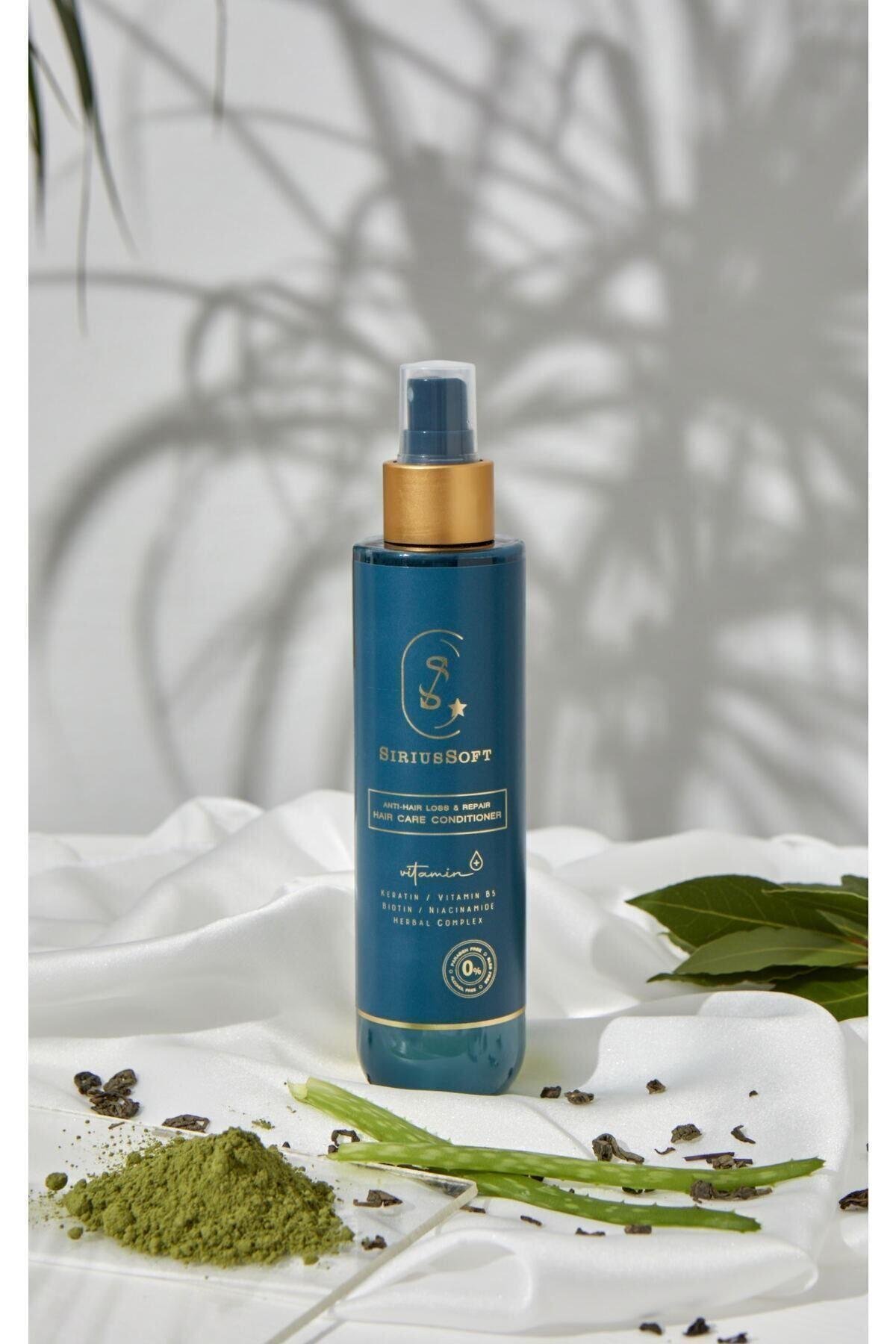 SiriusSoftŞAMPUANLARSiriusSoft Besleyici Saç Spreyi Dökülme Karşıtı ve Onarıcı Durulanmayan Sprey Saç Kremi 200 ml