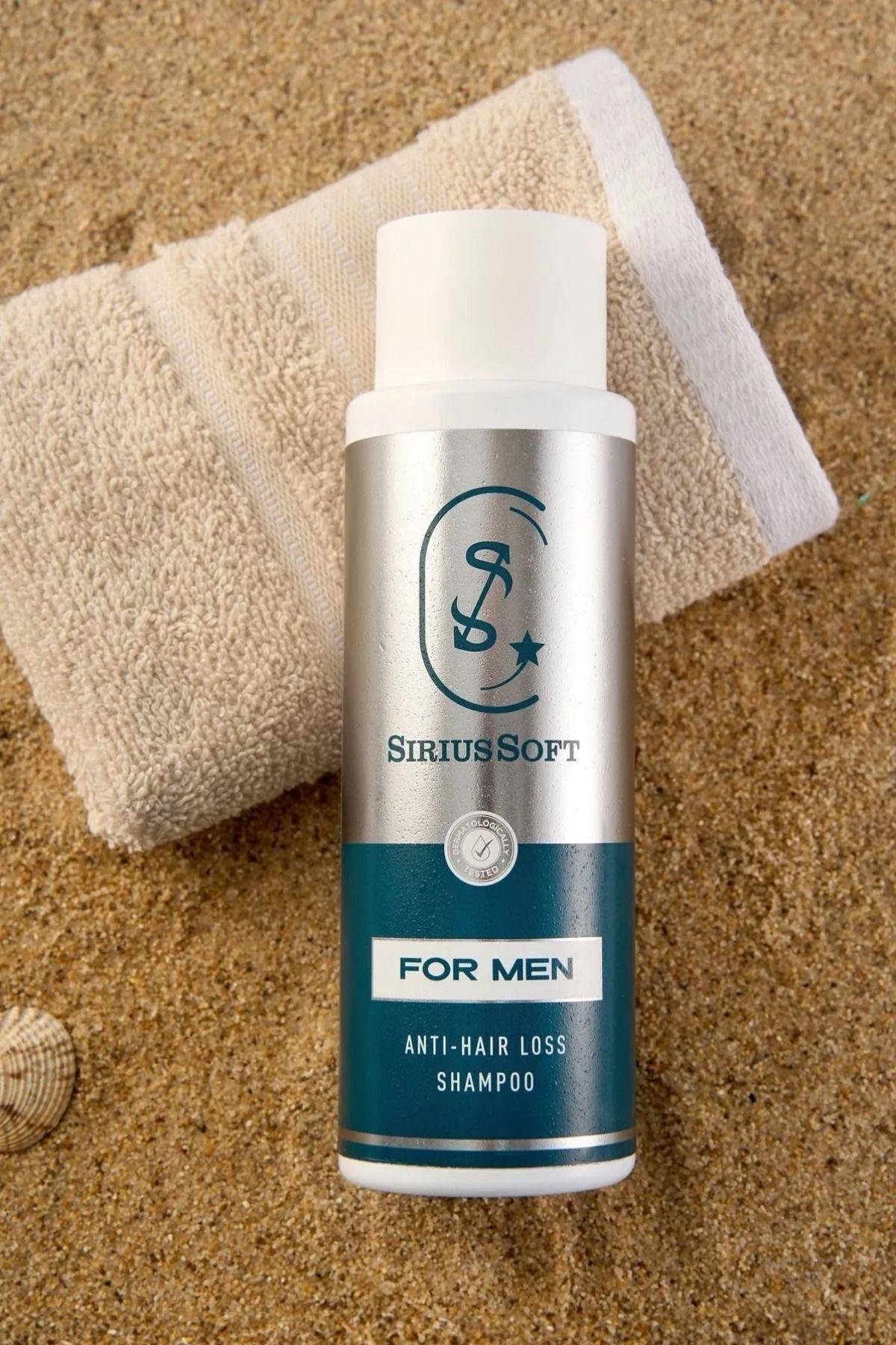 SiriusSoftŞAMPUANLARSiriusSoft Saç Dökülmesine Karşı Güçlendirici Arındırıcı Erkek Şampuanı Vegan 400 ml