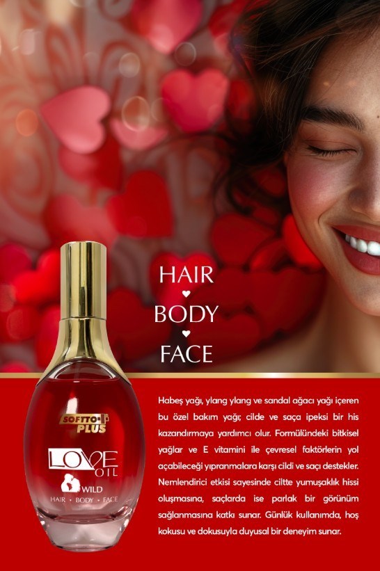 SOFTTONEMLENDİRİCİLERSoftto Plus Love Oil Saç ve Cilt Bakım Yağı 120 ml