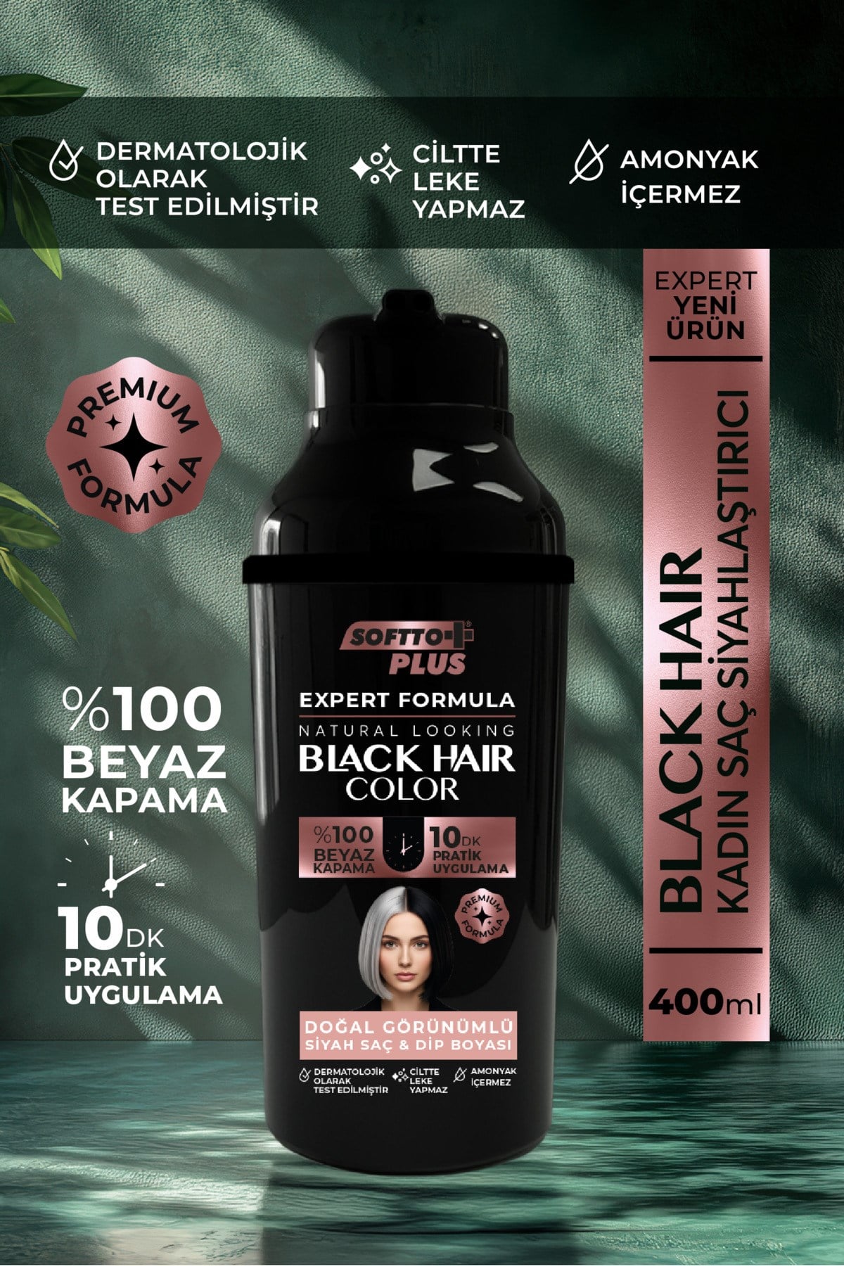 SOFTTOŞAMPUANLARSoftto Plus Expert Woman Black Hair Color / Siyah / Kadınlara Özel Yeni Formül / Doğal Görünüm