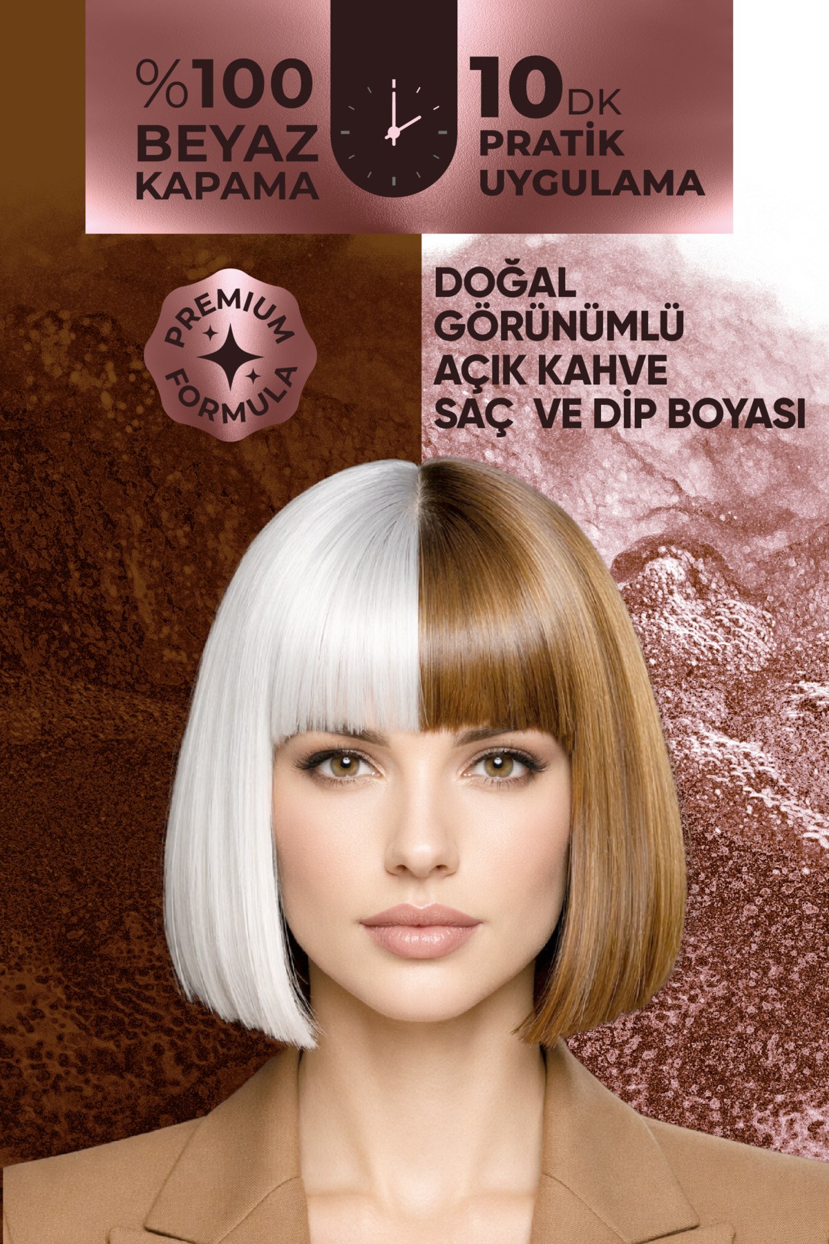 SOFTTOŞAMPUANLARSoftto Plus Expert Women Light Brown Hair Color–Açık  Kahverengi Geliştirilmiş Formül Doğal Görünüm 400 ml