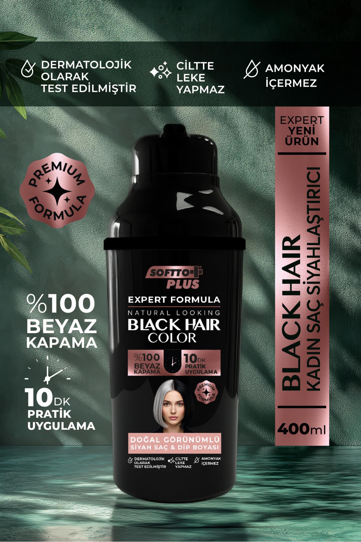 SOFTTOŞAMPUANLARSoftto Plus Expert Woman Black Hair Color / Siyah / Kadınlara Özel Yeni Formül / Doğal Görünüm