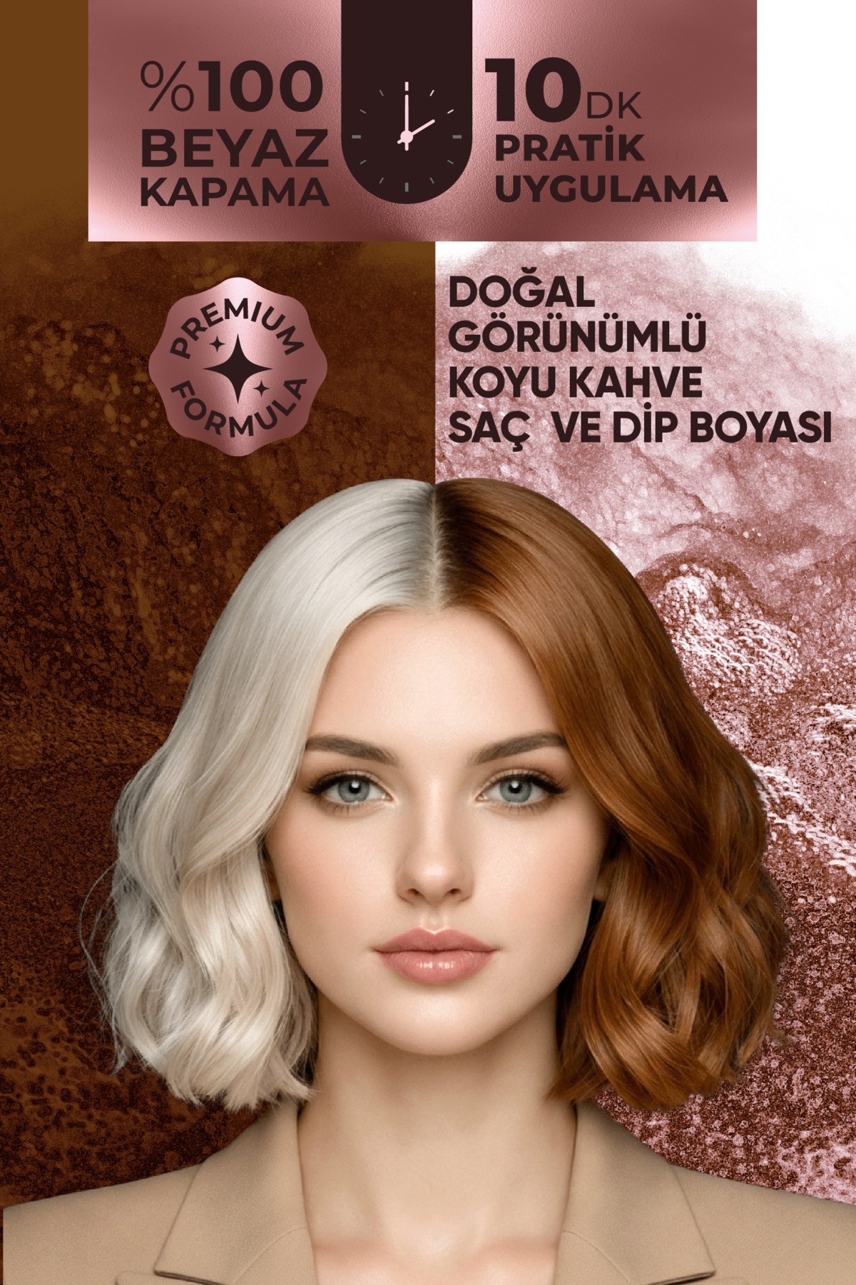 SOFTTOŞAMPUANLARSoftto Plus Expert Women Brown Hair Color – Kahverengi Geliştirilmiş Formül Doğal Görünüm 400 ml