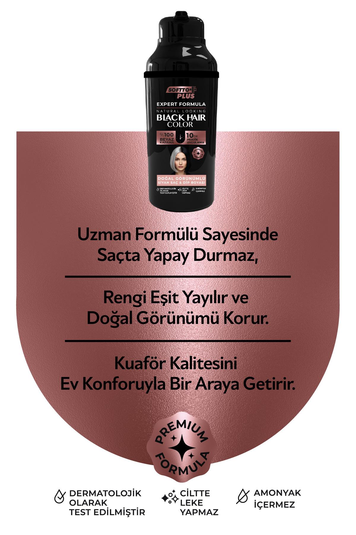 SOFTTOŞAMPUANLARSoftto Plus Expert Woman Black Hair Color / Siyah / Kadınlara Özel Yeni Formül / Doğal Görünüm