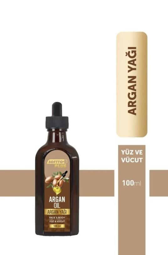 SOFTTOVÜCUT NEMLENDİRİCİLERSoftto Plus Argan Cilt Nemlendirme Etkili Yüz ve Vücut Yağı 100 ml