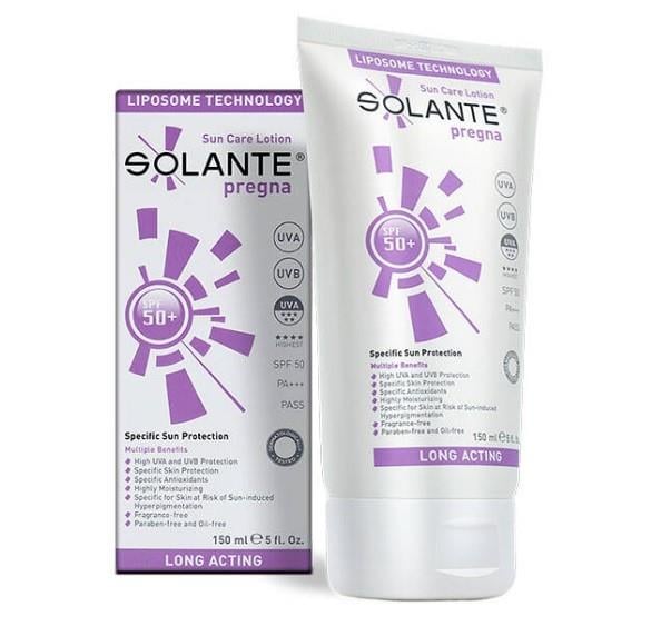 SOLANTEYÜZ GÜNEŞ ÜRÜNLERİSolante Pregna Spf50+ Güneş Losyon 150 ml 