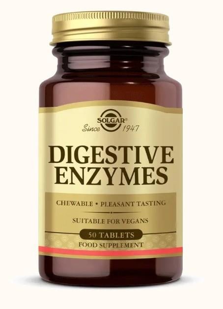 SOLGARBİTKİSEL ÜRÜNLERSolgar Digestive Enzymes 50 Tablet 