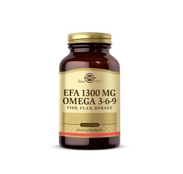 SOLGAROMEGA-3 / BALIK YAĞLARISolgar EFA 1300 mg Omega 3-6-9 60 Softgel