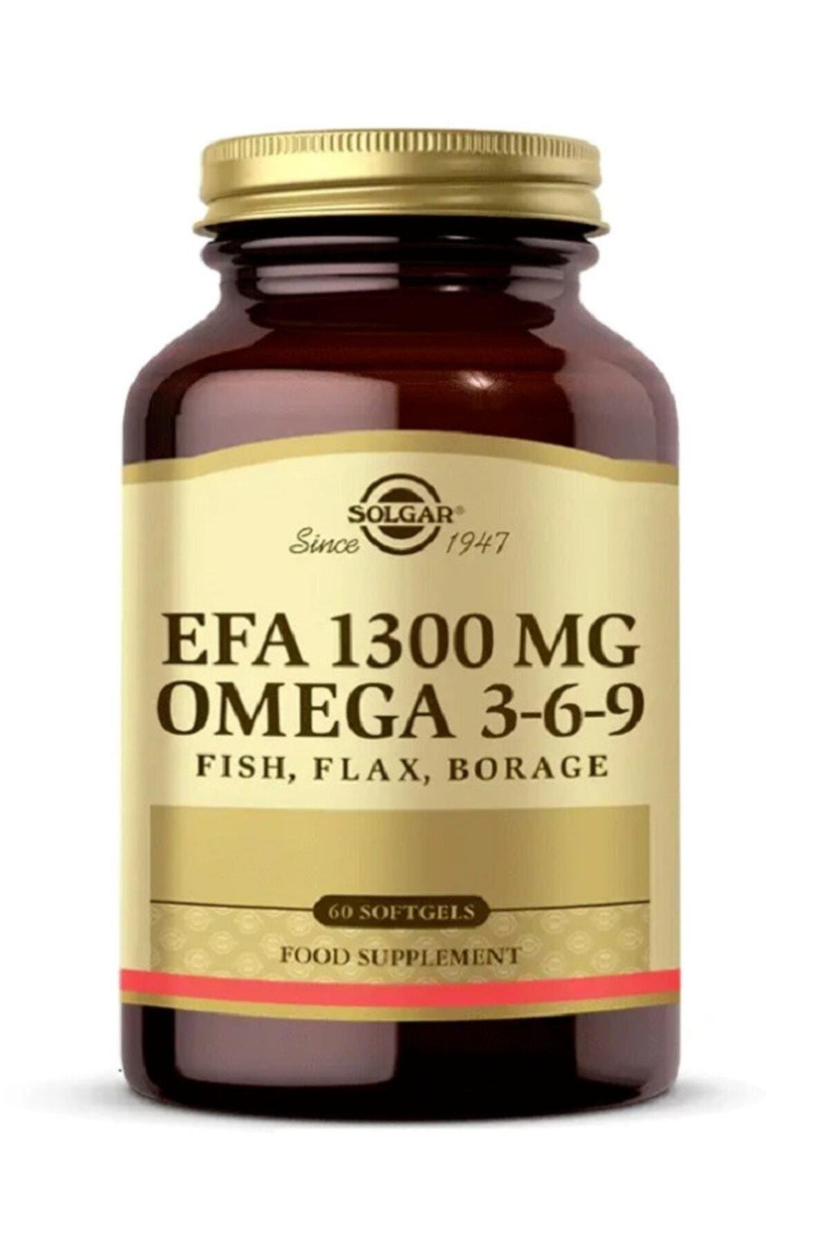 SOLGAROMEGA-3 / BALIK YAĞLARISolgar EFA 1300 mg Omega 3-6-9 60 Softgel