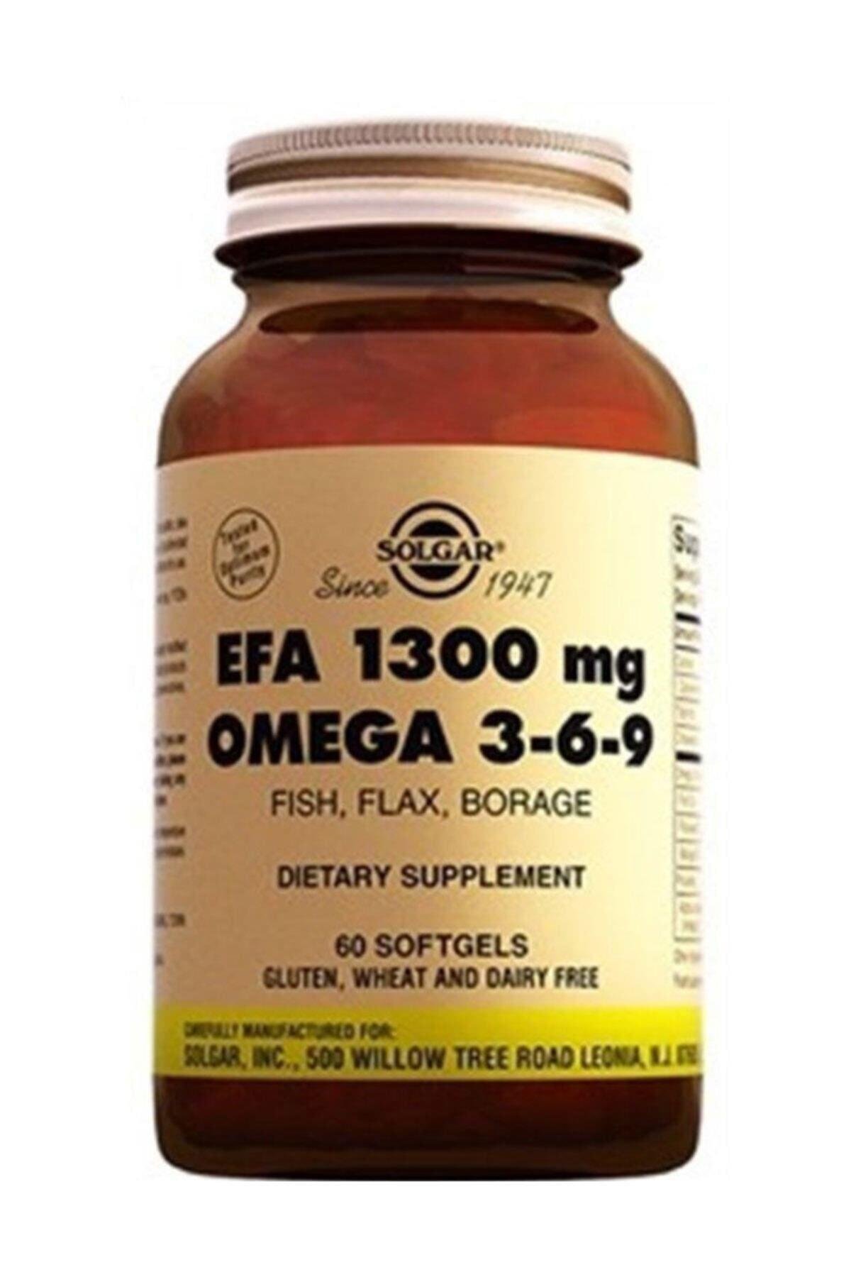 SOLGAROMEGA-3 / BALIK YAĞLARISolgar EFA 1300 mg Omega 3-6-9 60 Softgel