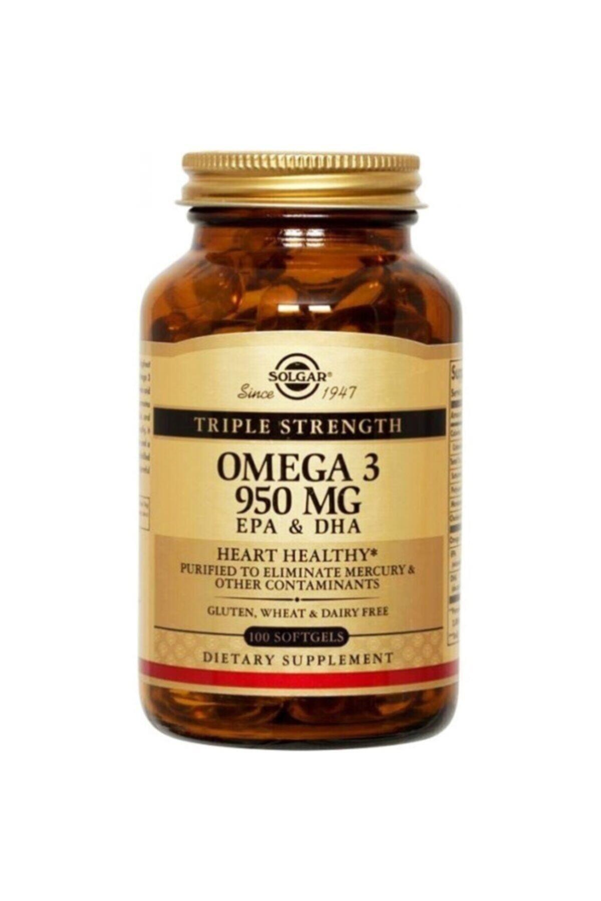 SOLGAROMEGA-3 / BALIK YAĞLARISolgar Omega-3 950 mg 100 Kapsül