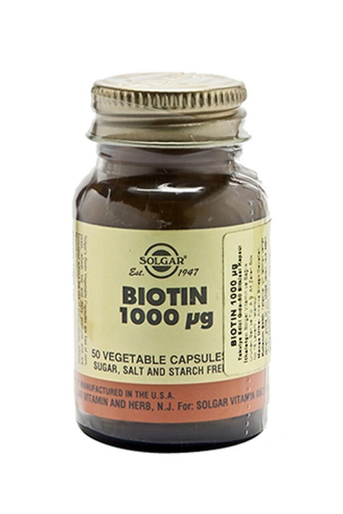 SOLGARVİTAMİN-MİNERALLERSolgar Biotin 1000 mcg 50 Kapsül