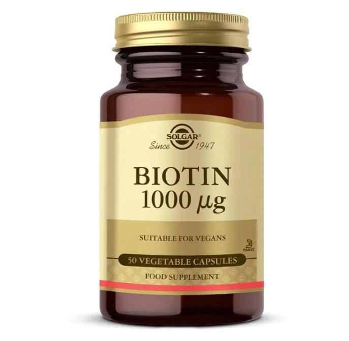 SOLGARVİTAMİN-MİNERALLERSolgar Biotin 1000 mcg 50 Kapsül