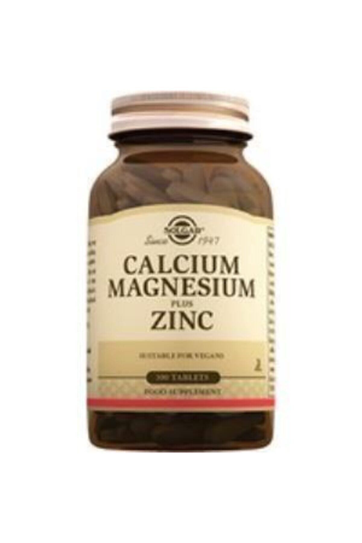 SOLGARVİTAMİN-MİNERALLERSolgar Calcium Magnesium Plus Zinc 100 Tablet