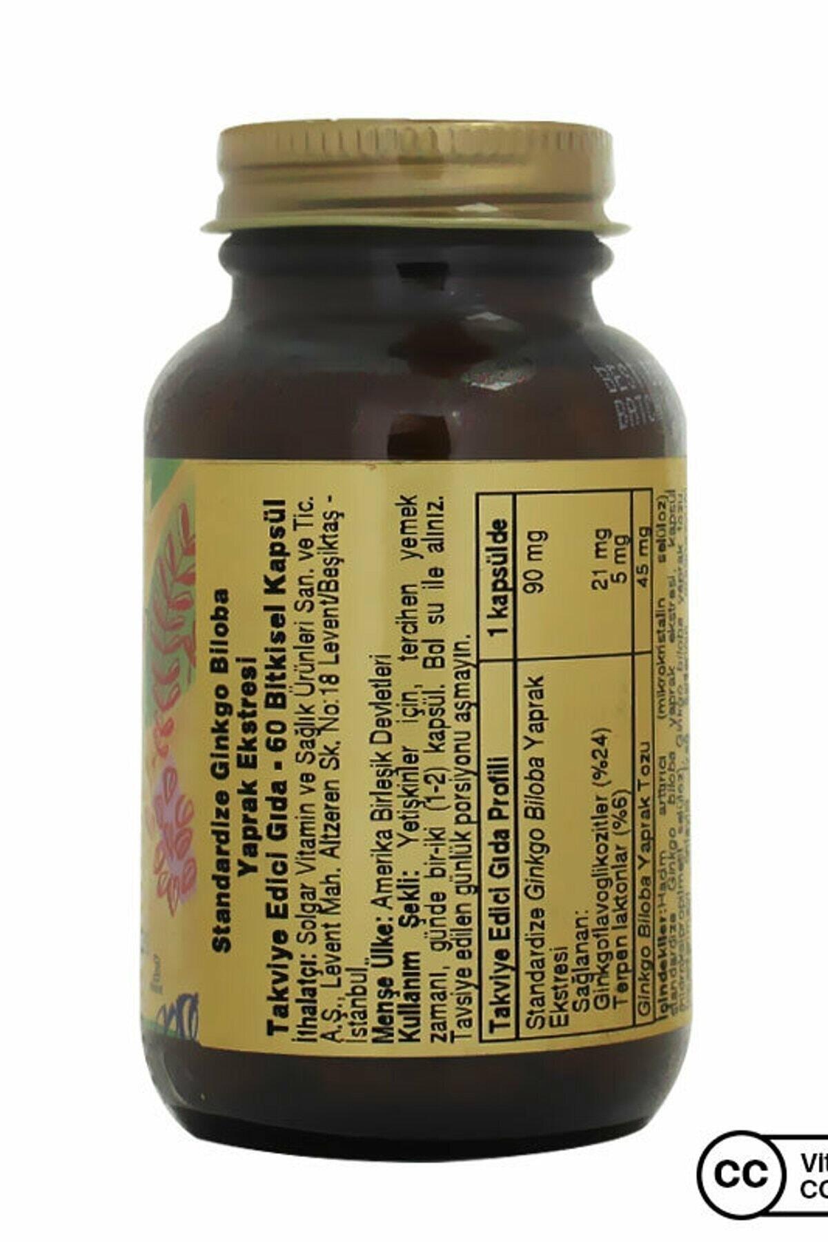 SOLGARVİTAMİN-MİNERALLERSolgar Ginkgo Biloba Leaf Extract 60 Kapsül 