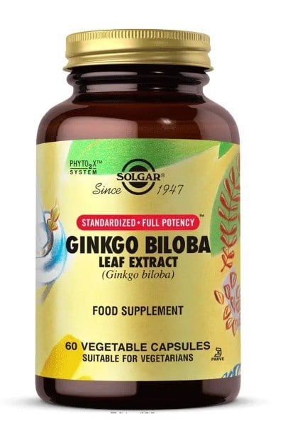 SOLGARVİTAMİN-MİNERALLERSolgar Ginkgo Biloba Leaf Extract 60 Kapsül 