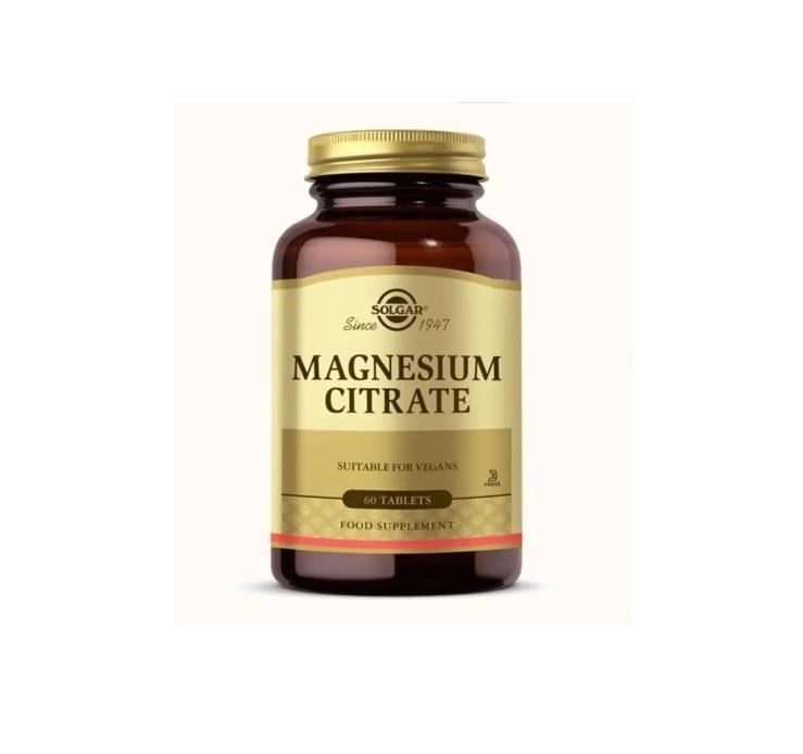 SOLGARVİTAMİN-MİNERALLERSolgar Magnesium Citrate 60 Tablet