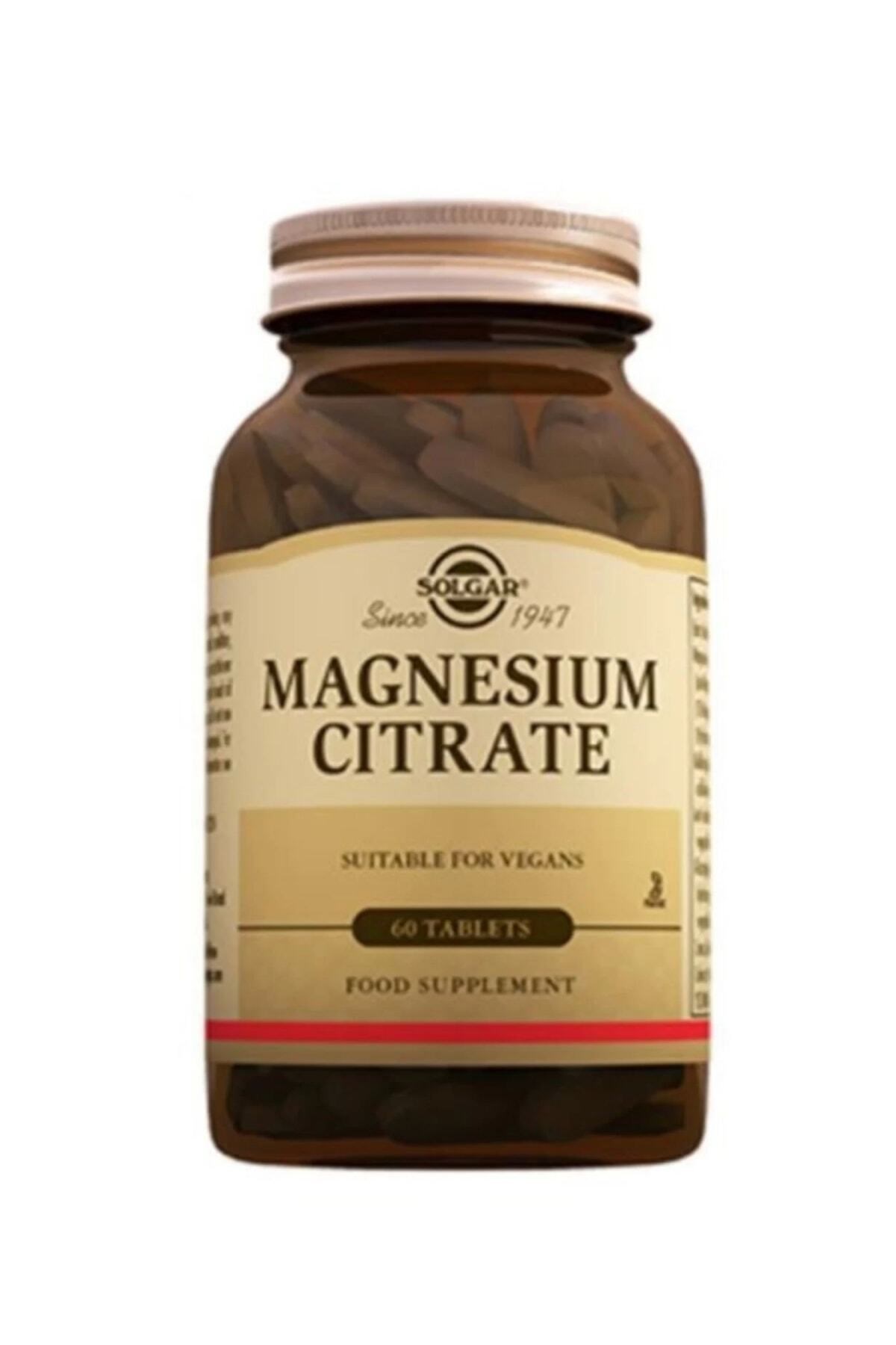 SOLGARVİTAMİN-MİNERALLERSolgar Magnesium Citrate 60 Tablet