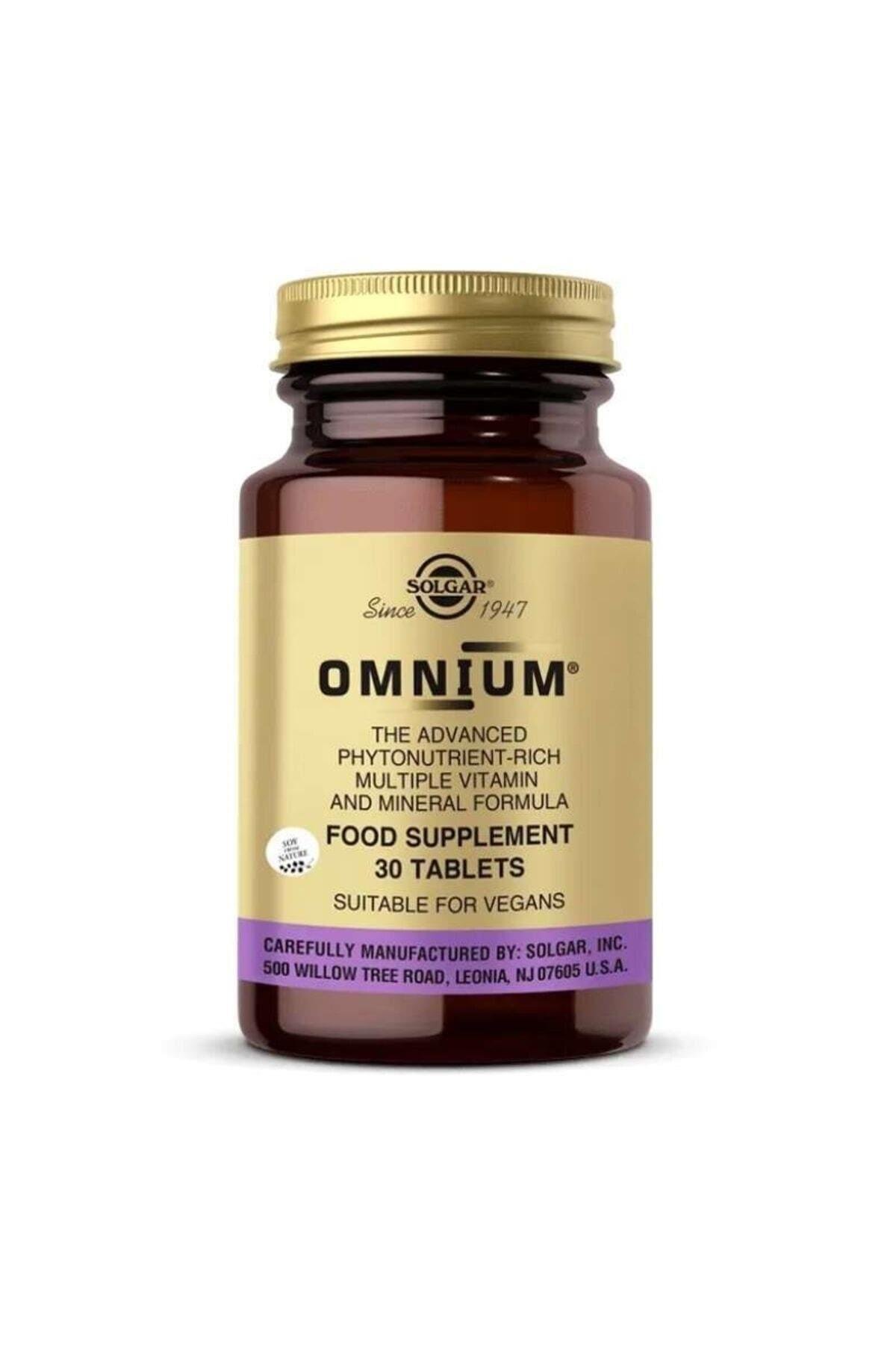 SOLGARVİTAMİN-MİNERALLERSolgar Omnium 30 Tablet