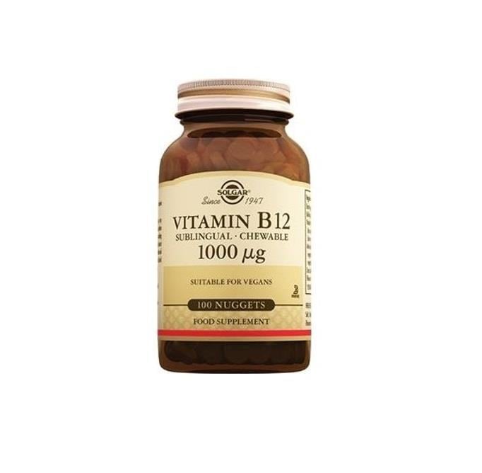 SOLGARVİTAMİN-MİNERALLERSolgar Vitamin B12 1000 mcg 100 Dilaltı Tablet