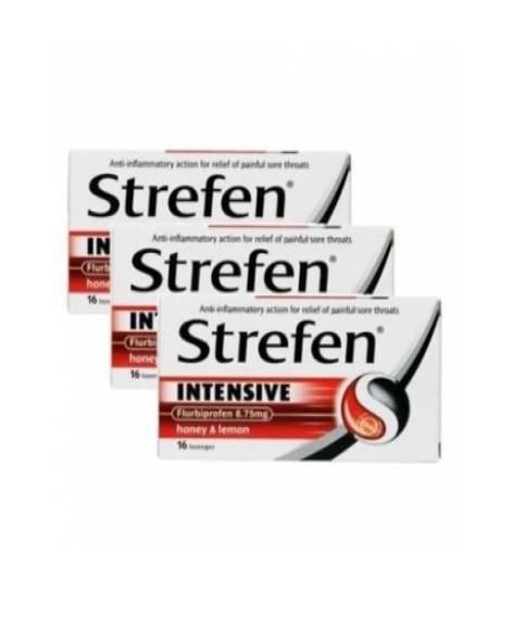 STREFENVİTAMİN-MİNERALLERStrefen Intensive Pastil Bal Limon 16 Adet 3'lü
