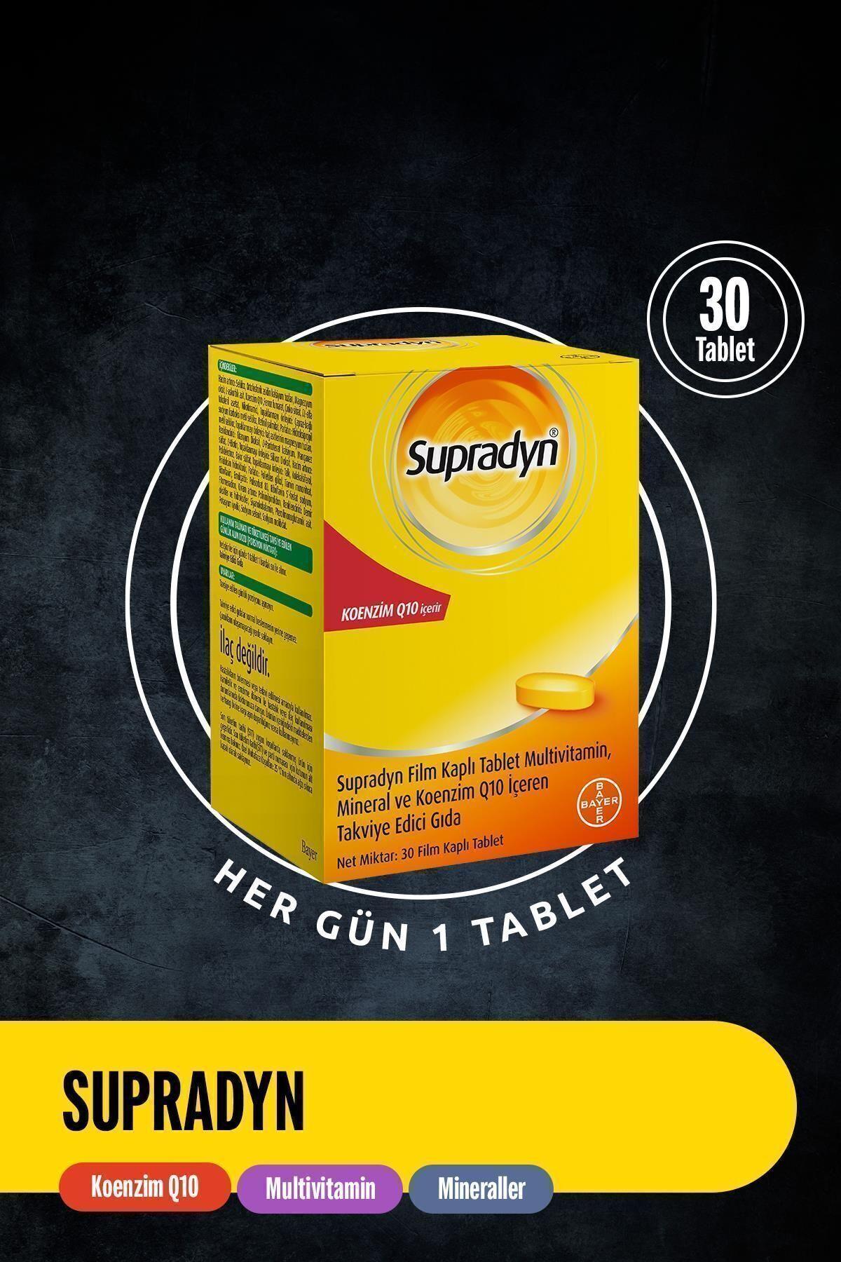 SUPRADYNVİTAMİN-MİNERALLERSupradyn Daily Koenzim Q10 30 Tablet 
