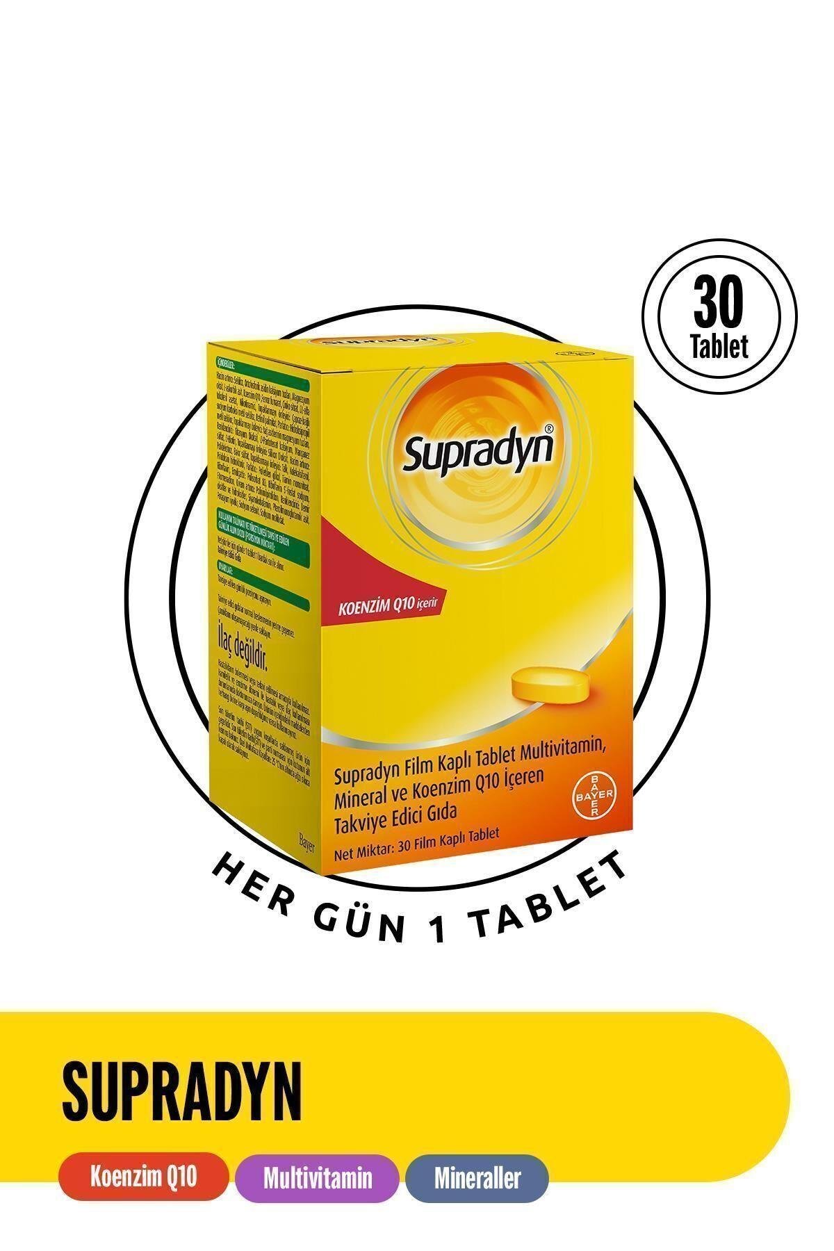 SUPRADYNVİTAMİN-MİNERALLERSupradyn Daily Koenzim Q10 30 Tablet 