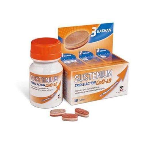 SUSTENIUMVİTAMİN-MİNERALLERSustenium Triple Action CoQ 10 30 Tablet