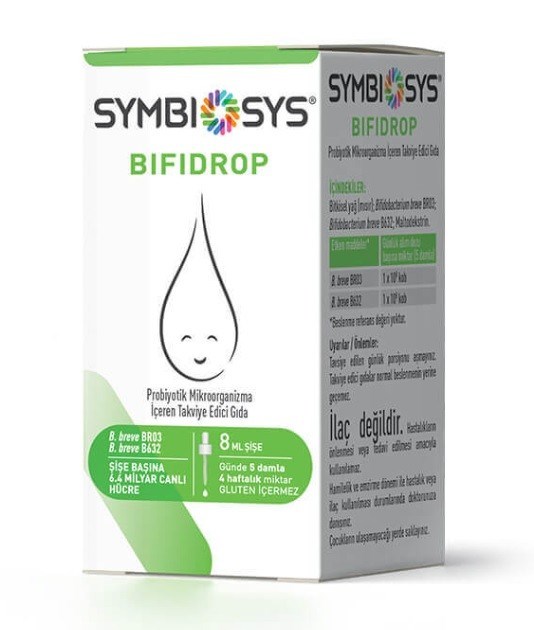 SYMBIOSYSPROBİYOTİKLERSymbiosys Bifidrop Probiyotik Damla 8 ml