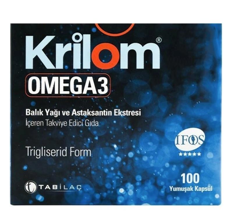 TAB İLAÇOMEGA-3 / BALIK YAĞLARIKrilom Omega-3 100 Yumuşak Kapsül
