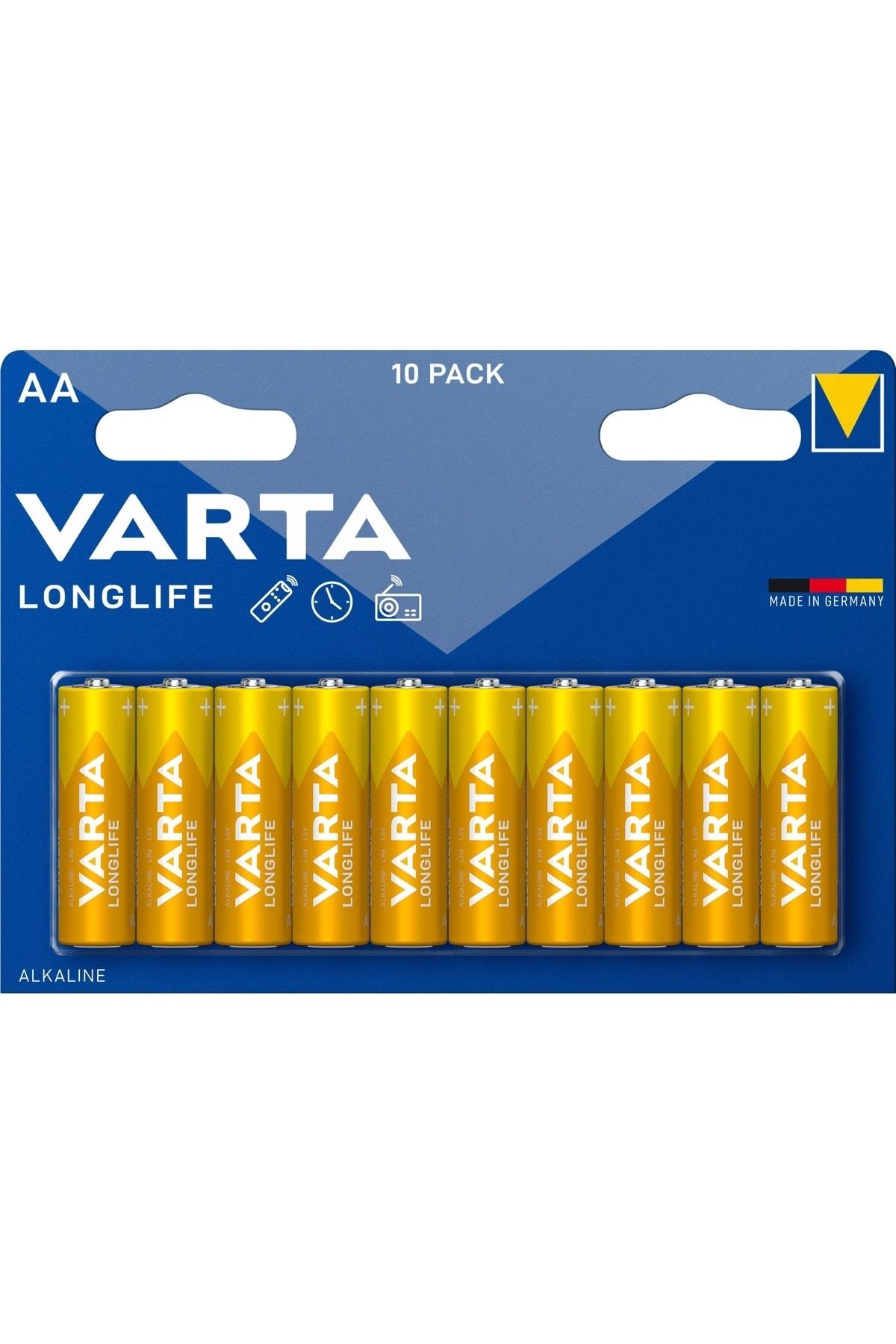 VARTAPİLLERVarta Longlife Alkalin AA Kalem Pil 10'lu Paket