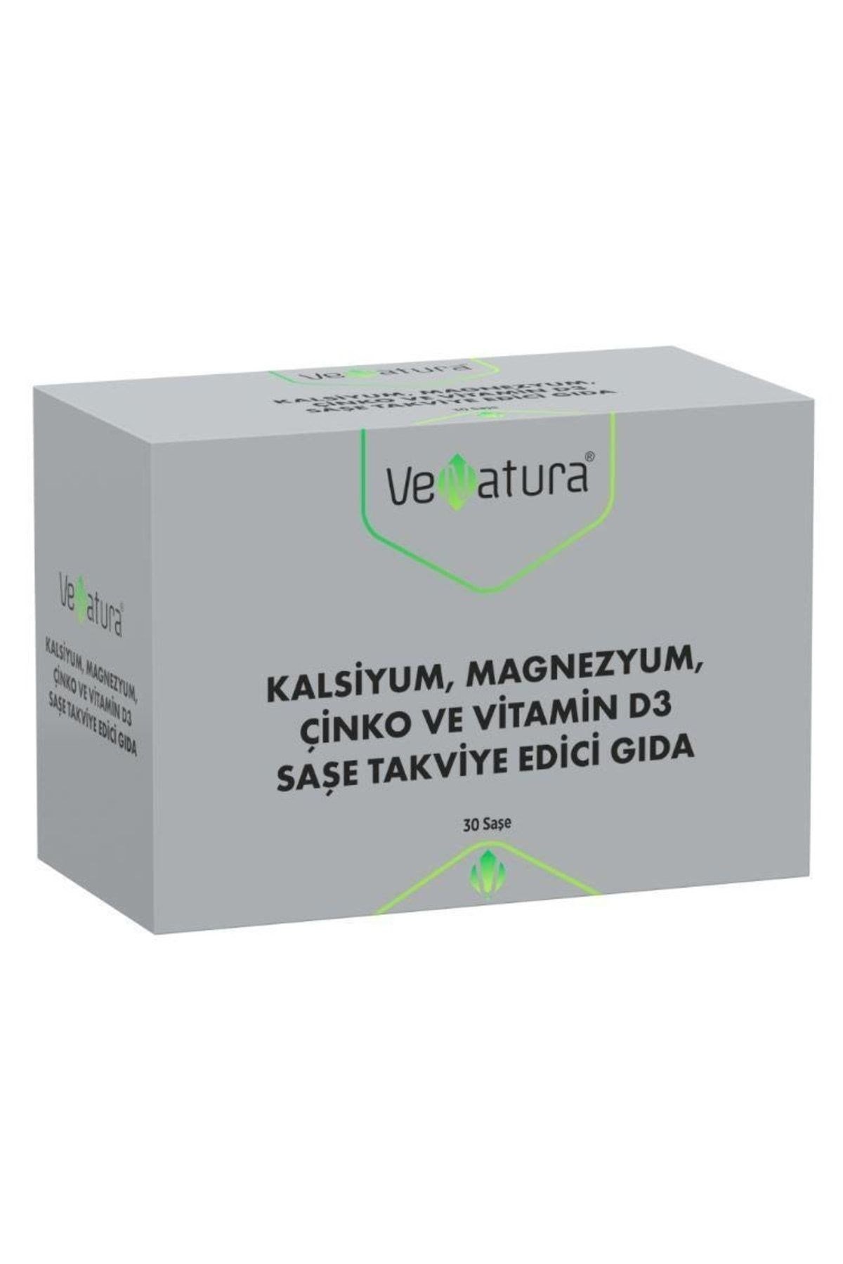 VENATURAVİTAMİN-MİNERALLERVenatura Kalsiyum Magnezyum Çinko ve Vitamin D3 30 Saşe